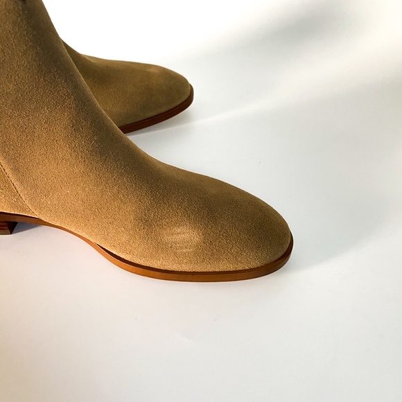 NEW Kate Spade Suede Leather Ankle Boots Booties Camel Carmel  Women's Size 10 - Picture 8 of 13